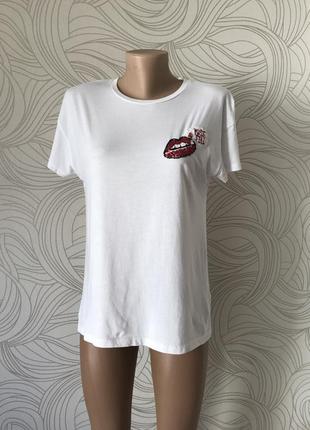 Белоснежная футболка «pull&bear“