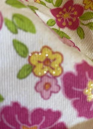 Джинсы штаны с блёстками из крапивы рами ramie цветы тотали спайс4 фото