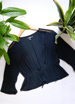 Блуза топ чёрная missguided1 фото
