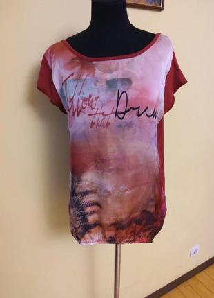 Бордовая футболка блуза кофта bella bagazza раз.м