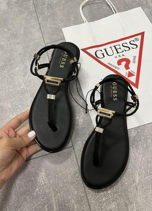 Чёрные босоножки guess1 фото