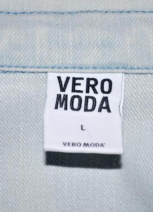 Жіноча джинсова курточка vero moda з красивим принтом6 фото