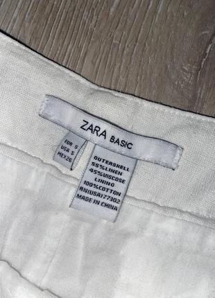 Лляна спідниця міді, спідниця до колін zara, s4 фото