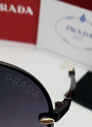 Prada очки капли мужские солнцезащитные сине фиолетовый градиент зеркальные10 фото