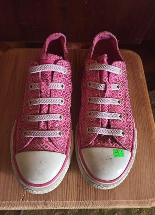 Кеды с люрексом converse для девочки р.332 фото