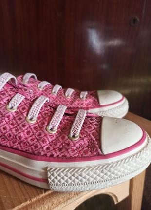 Кеды с люрексом converse для девочки р.337 фото