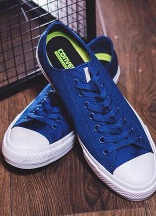 Кеди Converse Pro Leather High Top Black 2 сині низькі
