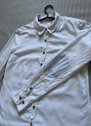Крутая качественная белая рубашка h&m6 фото
