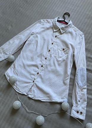 Крутая качественная белая рубашка h&m2 фото
