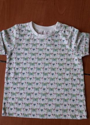 Комплект красивой летней одежды ( футболки и шорты) для девочки 3-6 месяцев.2 фото