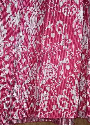 Шикарная расклешённая плиссированная юбка 58-62,22 разм., германия4 фото