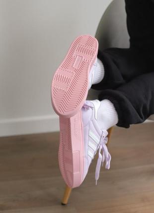 Adidas x ivy park violet purple pink новинка розовые сиреневые кроссовки пудра адидас весна лето розовые женские коричневые кроссовки бренд8 фото