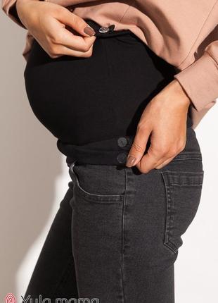 Джинси skinny для вагітних harper dm-31.011 чорно-сірі2 фото