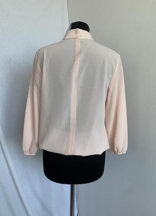 Блуза с чокером креп-шифон4 фото