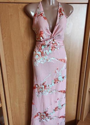 Шикарное платье сарафан цветочный принт размер 14 для asos7 фото