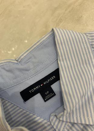 Сорочка tommy hilfiger в смужку голуба8 фото