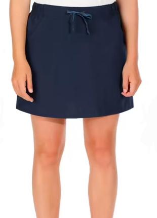 Женские шорты-юбка skort nh100 - темно-синие1 фото