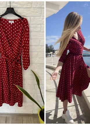 Продам сукню в горохи на запах in the style