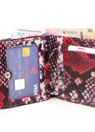 Маленький жіночий гаманець eminsa 2068-82-5 лакова шкіра червоний3 фото