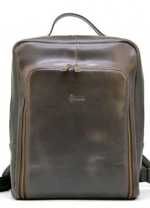 Деловой кожаный рюкзак для ноутбука 14" tc-1239-4lx tarwa