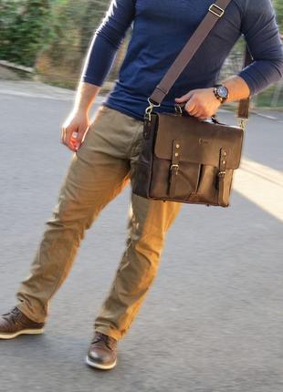Деловой мужской портфель из натуральной кожи rс-3960-4lx tarwa9 фото