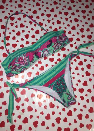 Розпродаж!!! яскравий купальник бандо безшовний violetta!❤️ eu 36/38