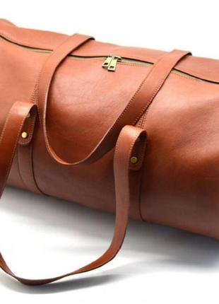 Дорожная cумка-бочонок из натуральной кожи tb-5564-4lx tarwa