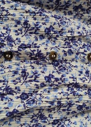 Топ майка топик летний літній брендовый модный топік маєчка синя прінт на бретелях фірмава на шлейках10 фото