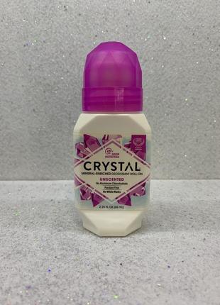 Дезодорант кульковий crystal body deodorant мінеральний без запаху 66 мл