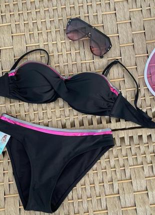❗sale❗женский раздельный купальник анжелика балконет красивый купальник бандо