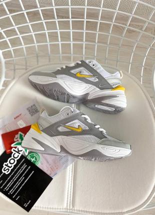 Nike m2k tekno шикарные женские кроссовки найк м2к техно серые