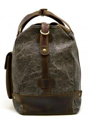 Дорожная стильная сумка парусина+кожа rg-4353-4lx tarwa4 фото