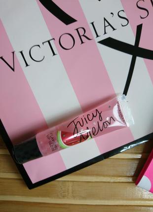 Juicy melon увлажняющий придающий блеск и объем блеск для губ victorias secret