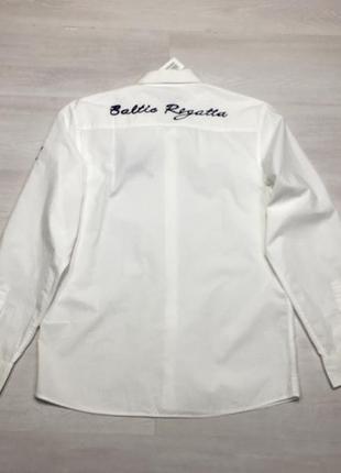 Фірмова чоловіча біла рубашка як zara baltic regatta3 фото