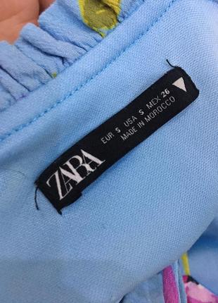 Яркий сарафан платье в цветочный принт бренд zara оригинал3 фото