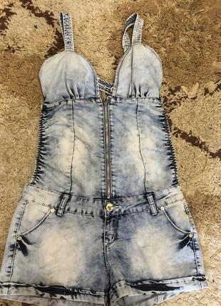 Джинсовый комбез uno