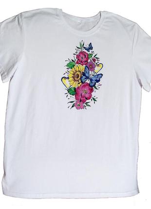 Патріотичні футболки жіночі футболки з малюнком футболки ручної роботи2 фото