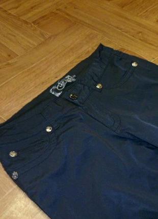 Черные "кожаные" джинсы (штаны,брюки) l&d milano женские,весна-осень2 фото