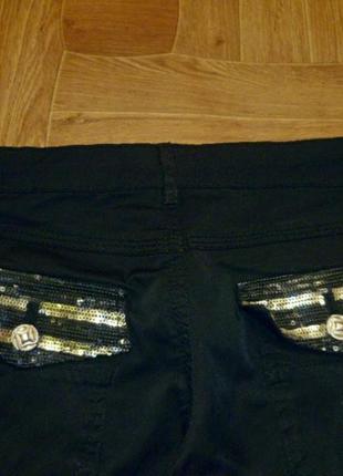 Черные "кожаные" джинсы (штаны,брюки) l&d milano женские,весна-осень4 фото