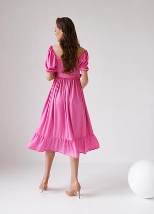 Літній святкове плаття для вагітних рожеве4 фото