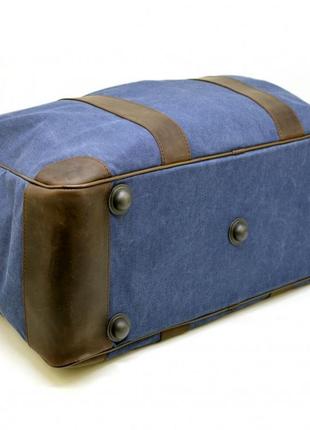 Дорожная сумка из ткани канвас с элементами натуральной кожи rk-6827-4lx бренда tarwa6 фото