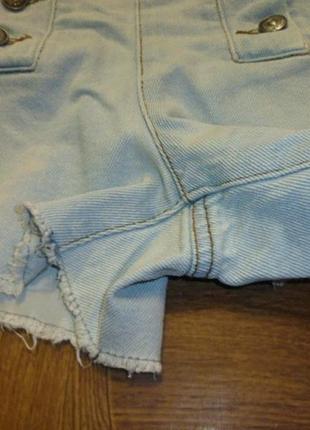 Актуальні джинсові шорти kiabi denim з високою посадкою на болтах4 фото