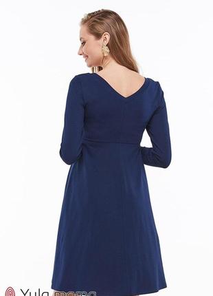 Жіночне плаття для вагітних і годуючих olivia dr-39.031, синє6 фото