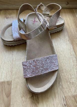 Босоножки с блестками h&m p.38 6