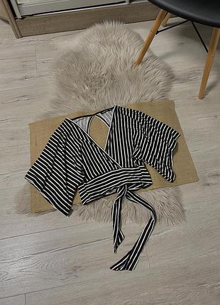 Топ на запах з відкритою спинкою від boohoo