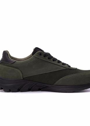 Мужские кожаные кроссовки puma wild anzarun green6 фото