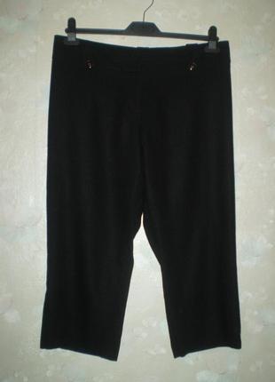 Жіночі довгі шорти george uk14 l 48р. льон з віскозою, чорні1 фото