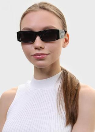 Фирменные стильные солнцезащитные женские узкие очки roberto marco polarized окуляри1 фото