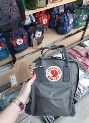 Рюкзак канкен міні, fjallraven kanken mini, міні, сірий, сірий, в сад, садок, садочок, садок1 фото