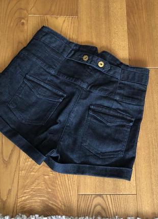Moto джинсовые шорты с высокой талией3 фото